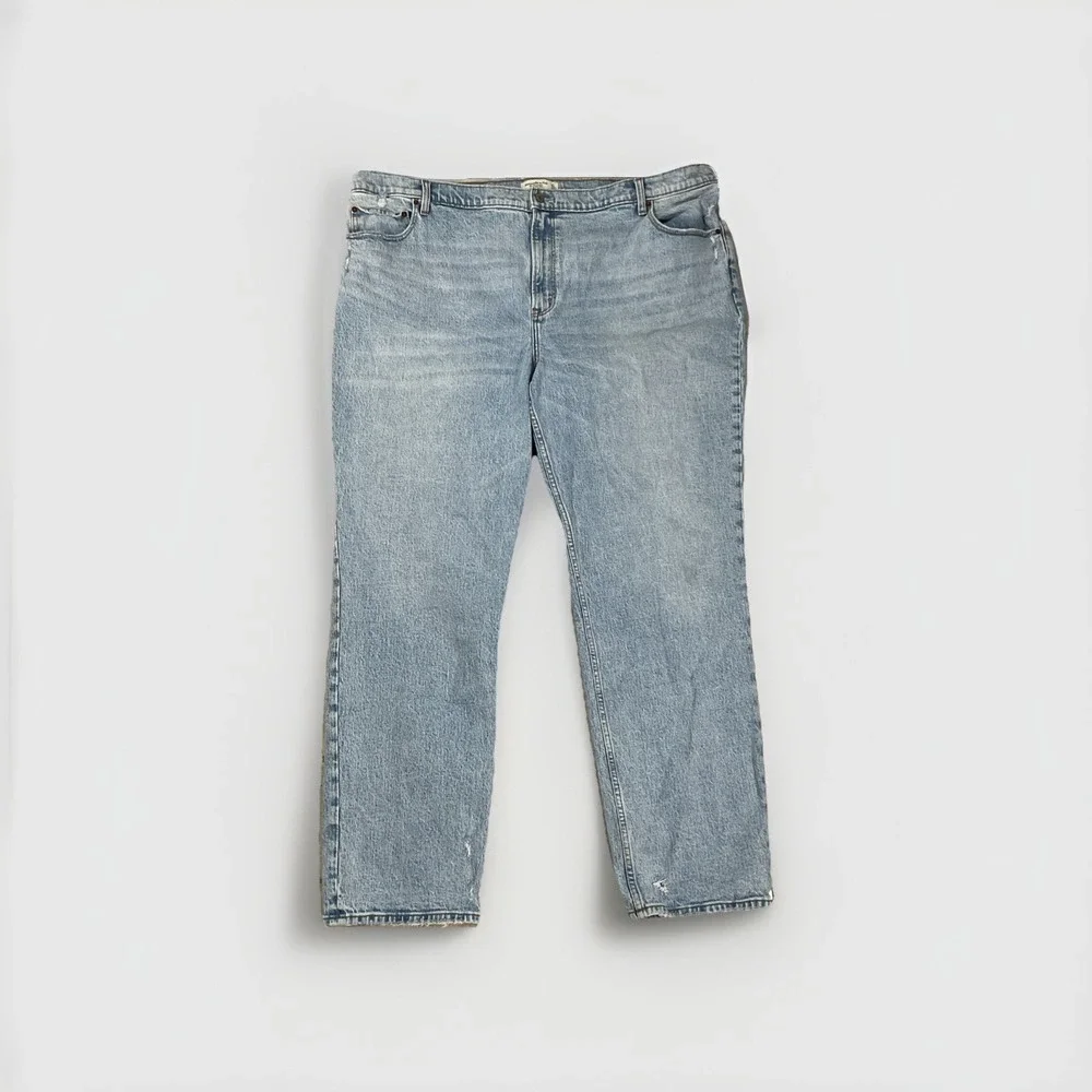 Abercrombie & Fitch Ultra High-Rise The 90s Straight Blue Jeans Size 37|24
